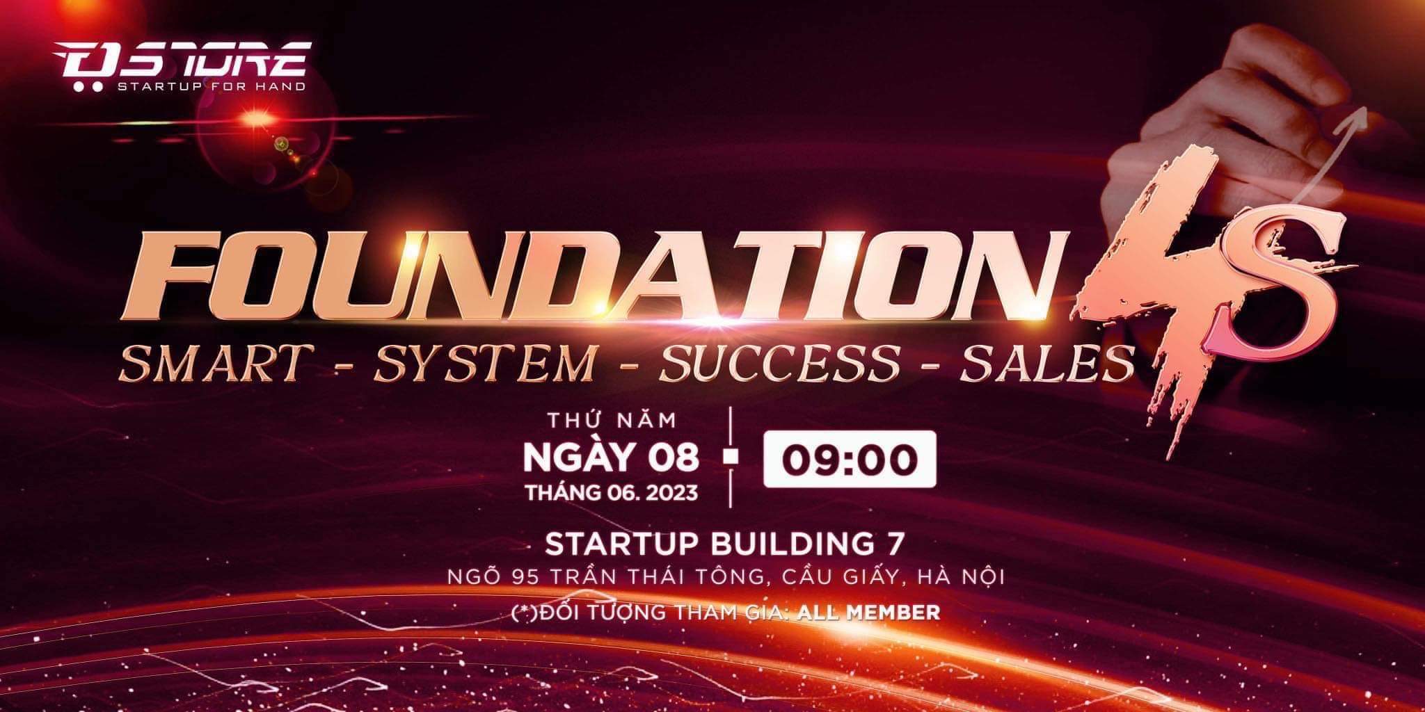 FOUNDATIONS 4S  DSTORE HÀ NỘI - SMART - SYSTEM -SUCCESS - SALES